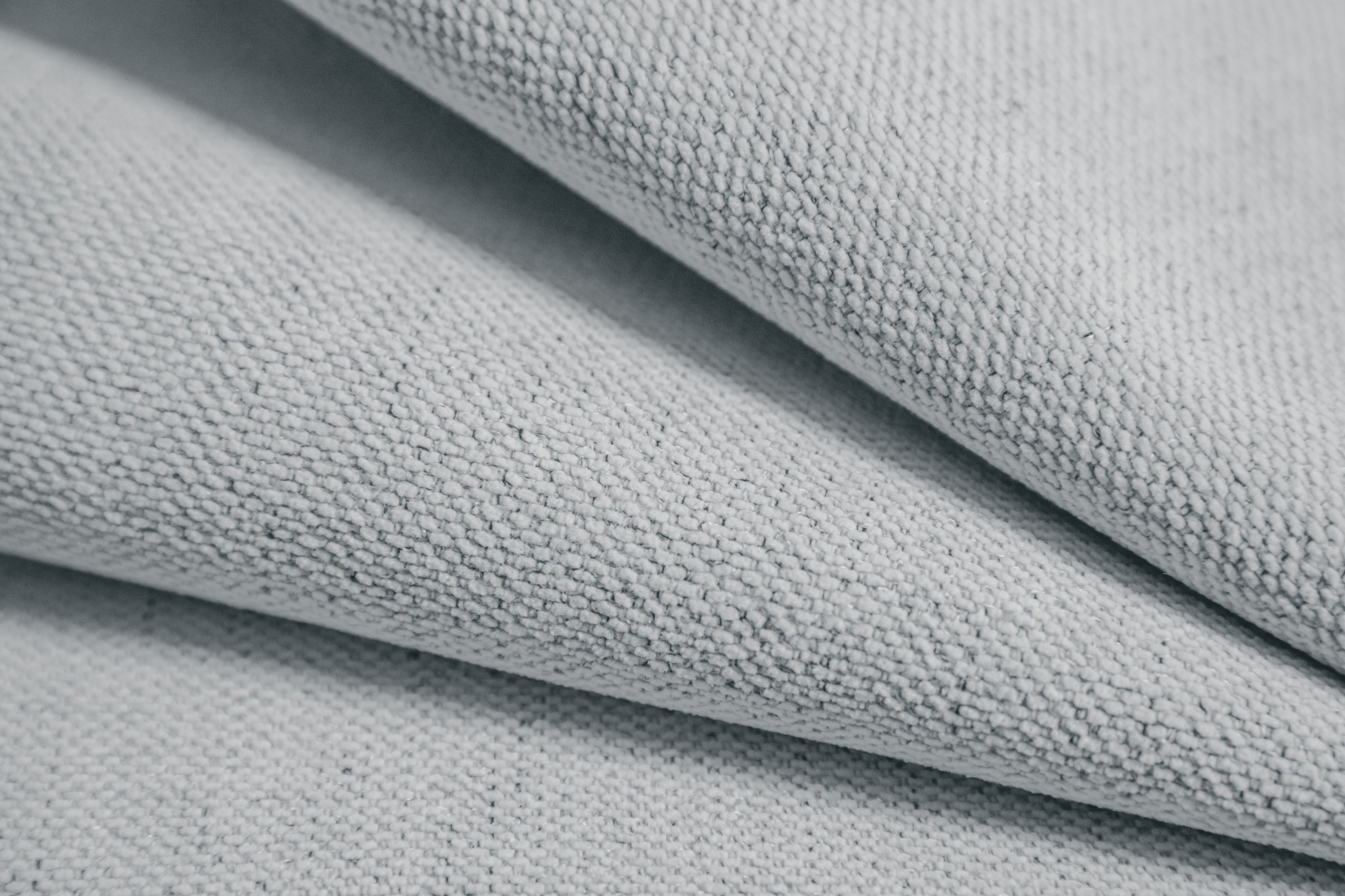 ASTRO light gray chenille pouf