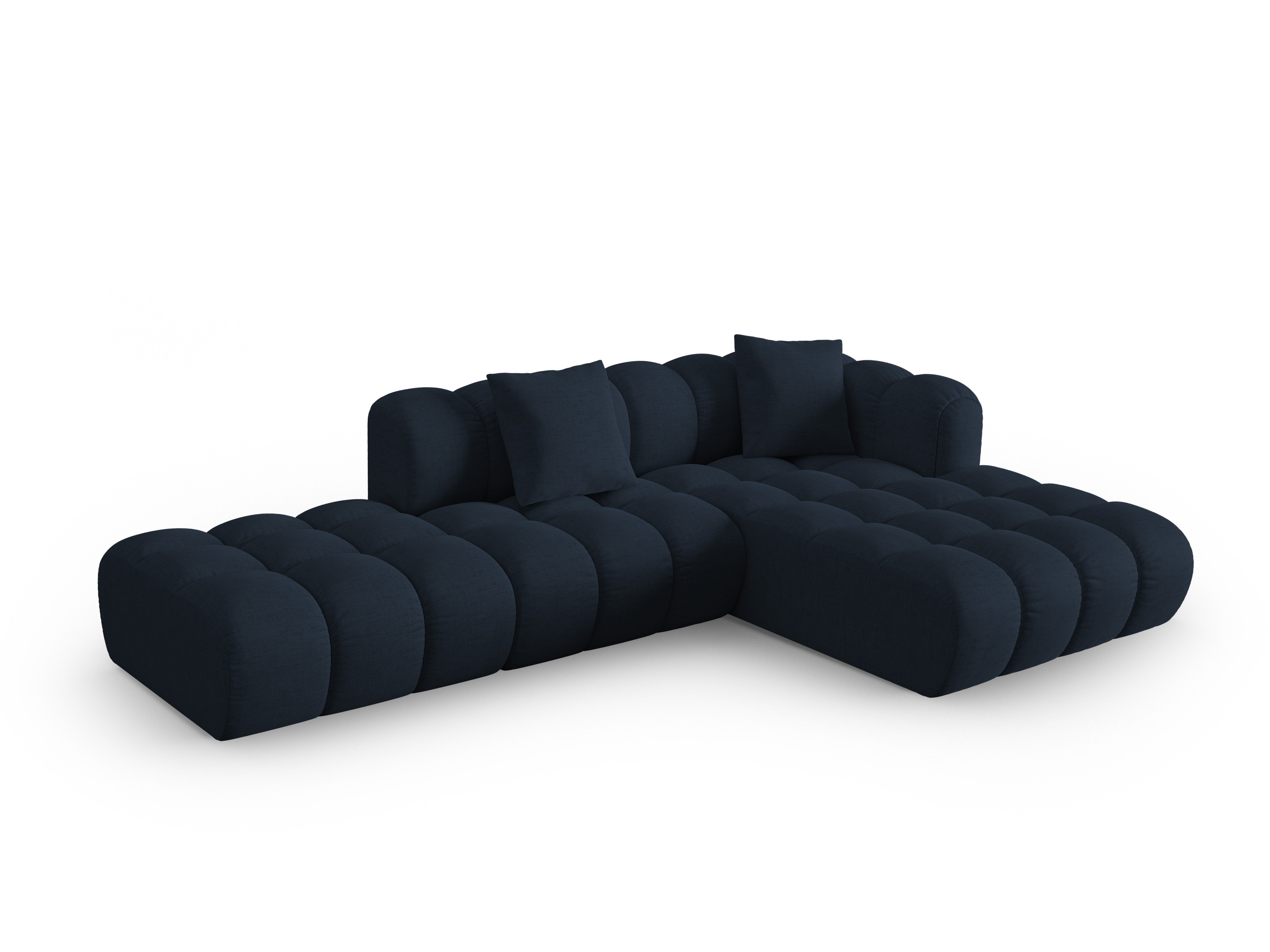 Open right corner sofa ASTRO royal blue chenille