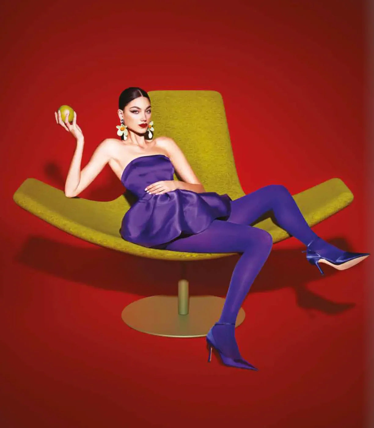 WING Armchair gray-beige