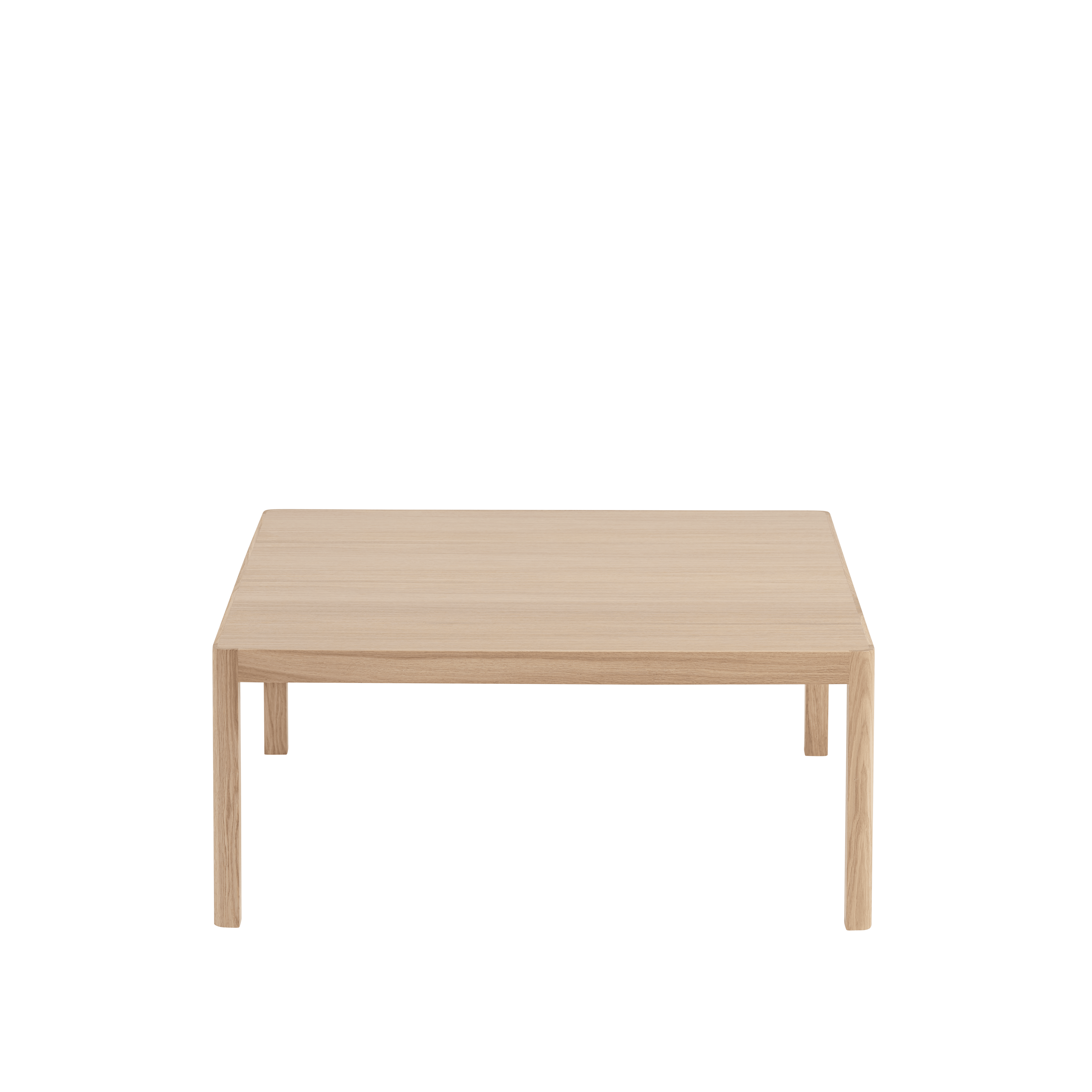WORKSHOP oak veneer coffee table with oak base
