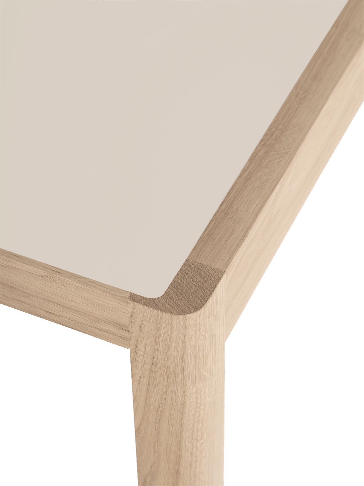 Stôl WORKSHOP šedé linoleum s dubovou základňou