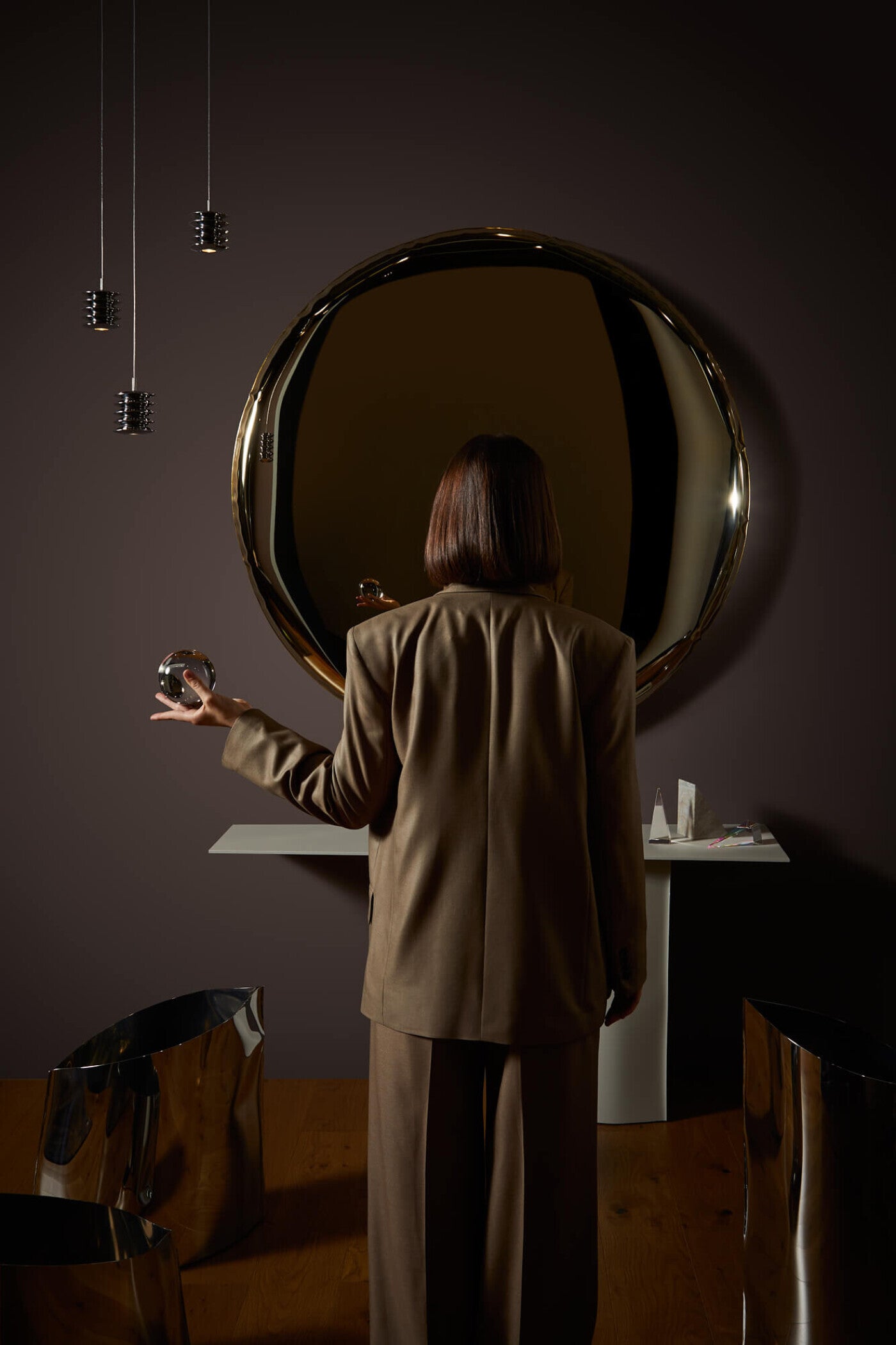 HARMONICA inox pendant lamp set