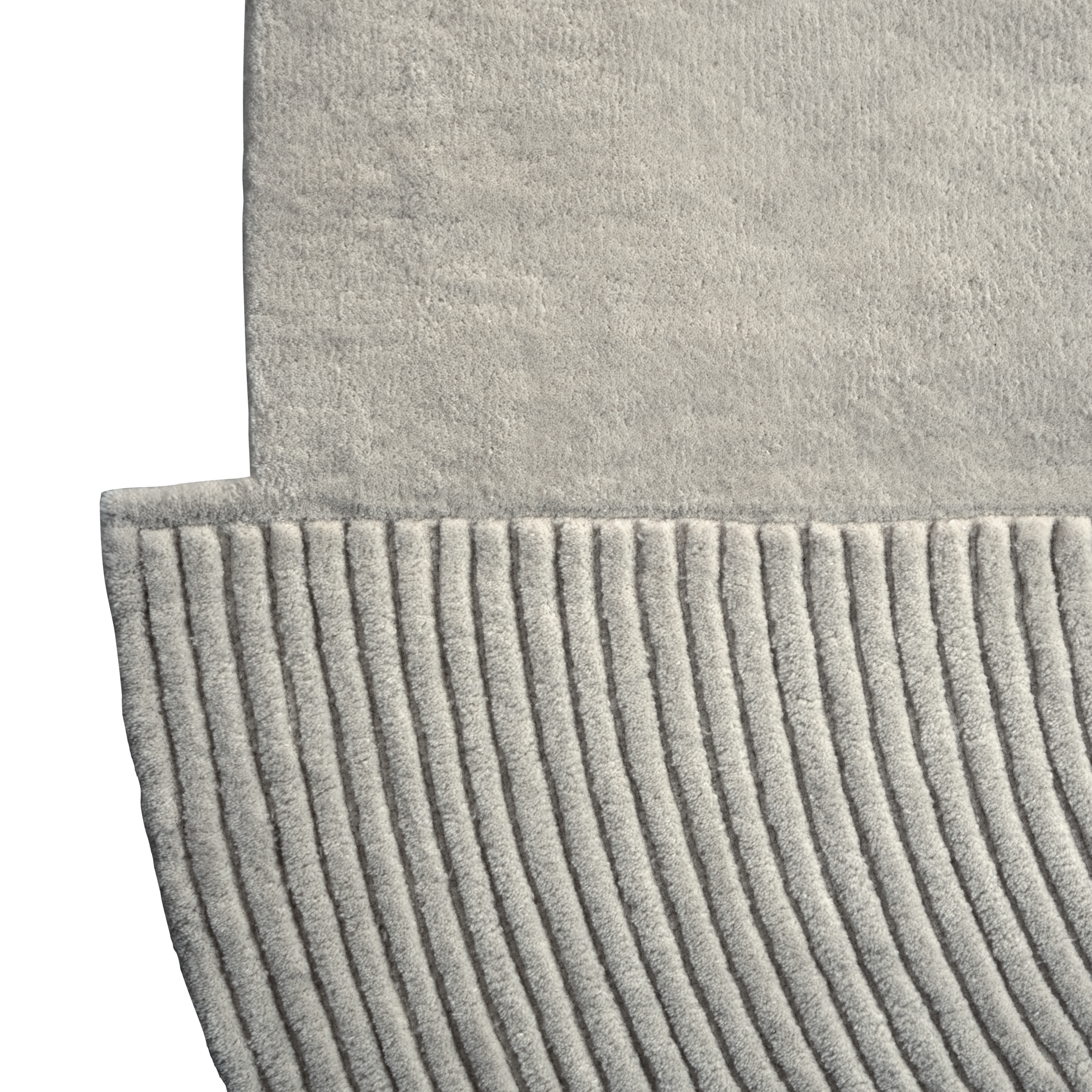 Kruhový koberec ZEN SPLIT šedý