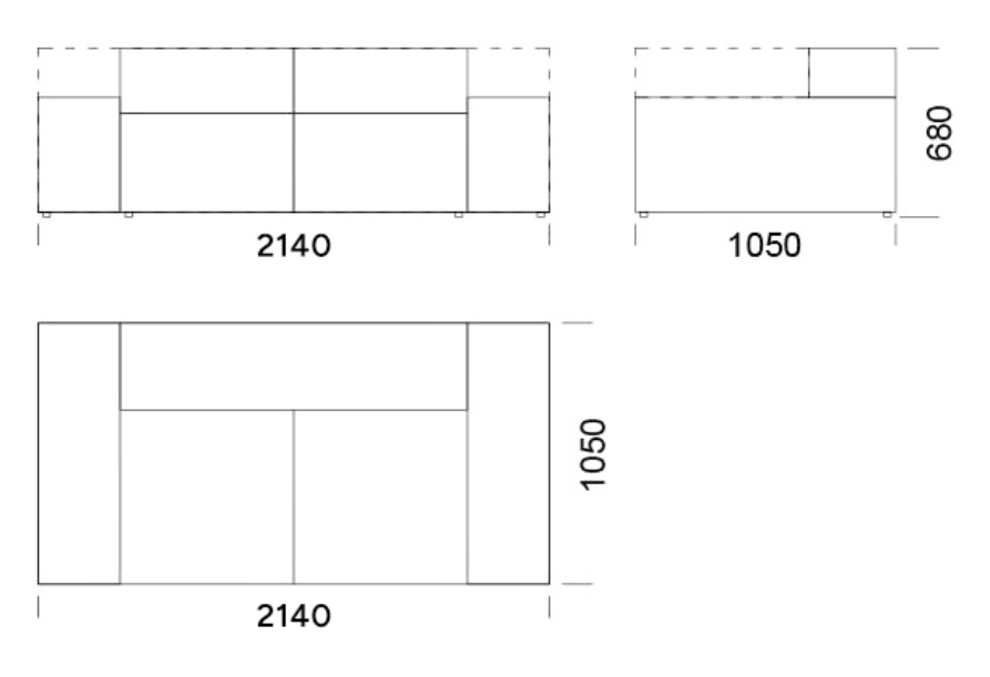 Sofa with cushions sleeping function
