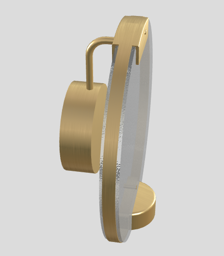 HORO A Wall Lamp in Brushed Brass