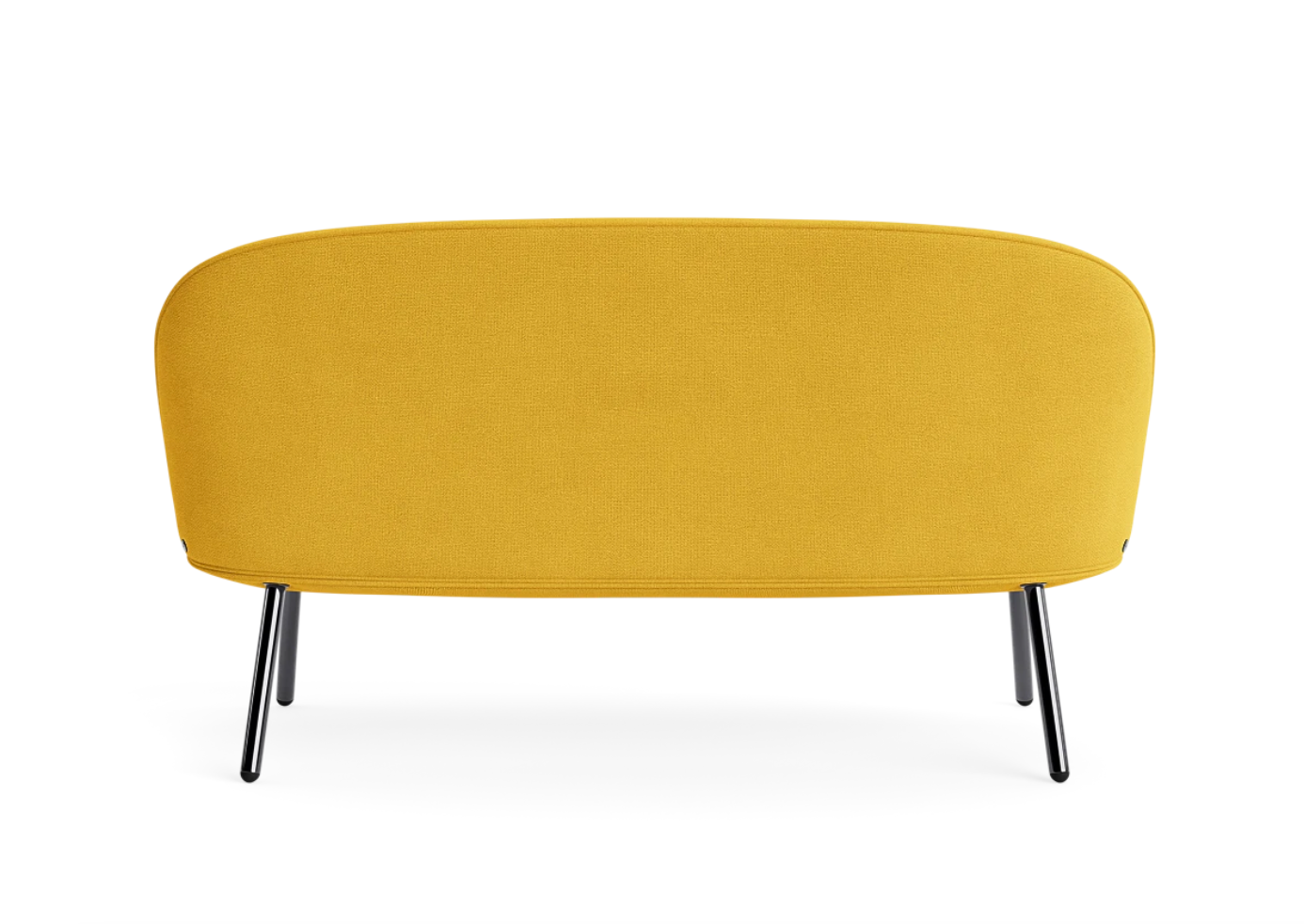 Sofa ACE čierna s kovovým podstavcom