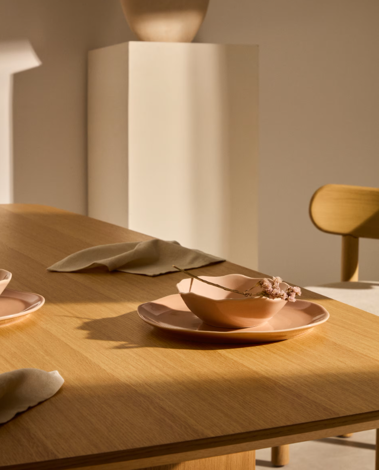 Talerz TIRAYA ružová keramika