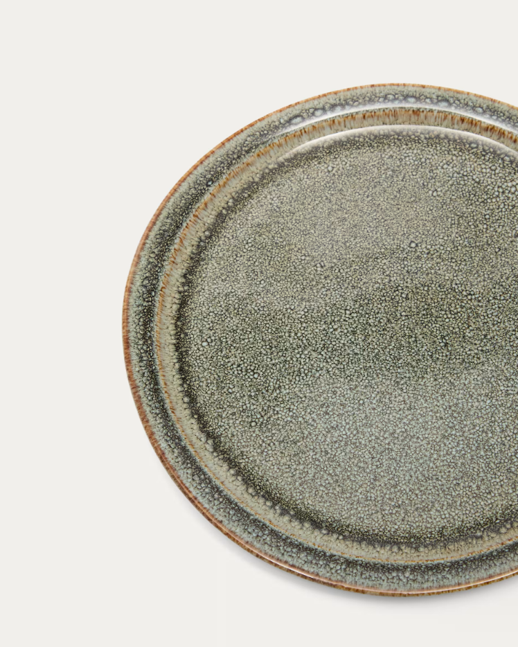 Dezertný tanier COVAL hnedá keramika