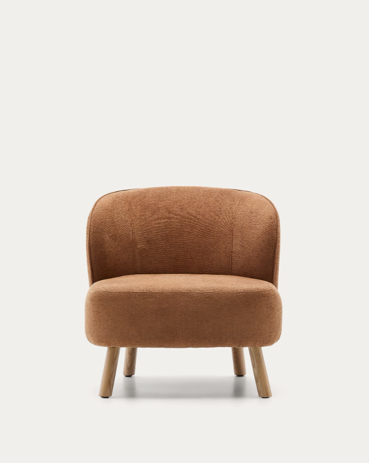 Fotel s jemným vláknom ULIT tehlový