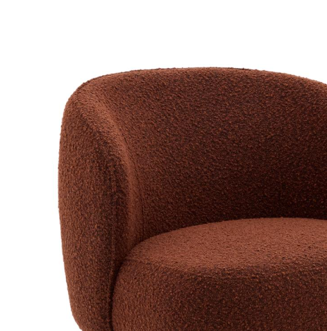 Fotel ULIT tehlový boucle