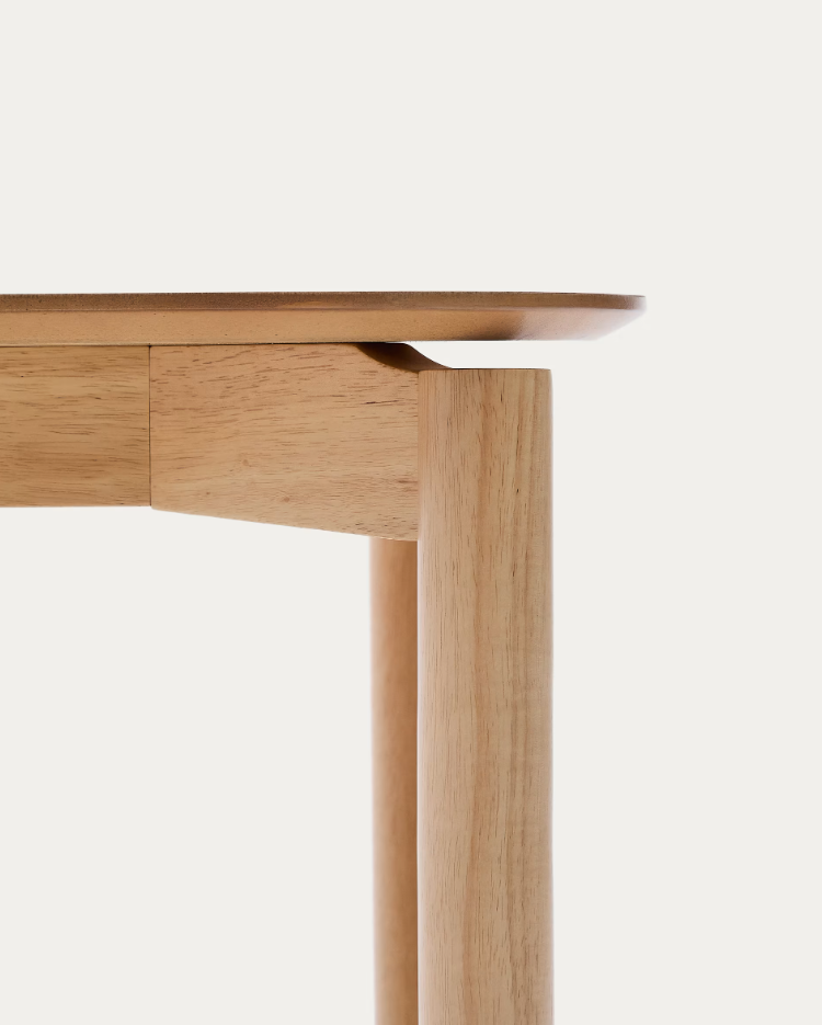 Štvorcový stôl INDARA jaseňový dyha