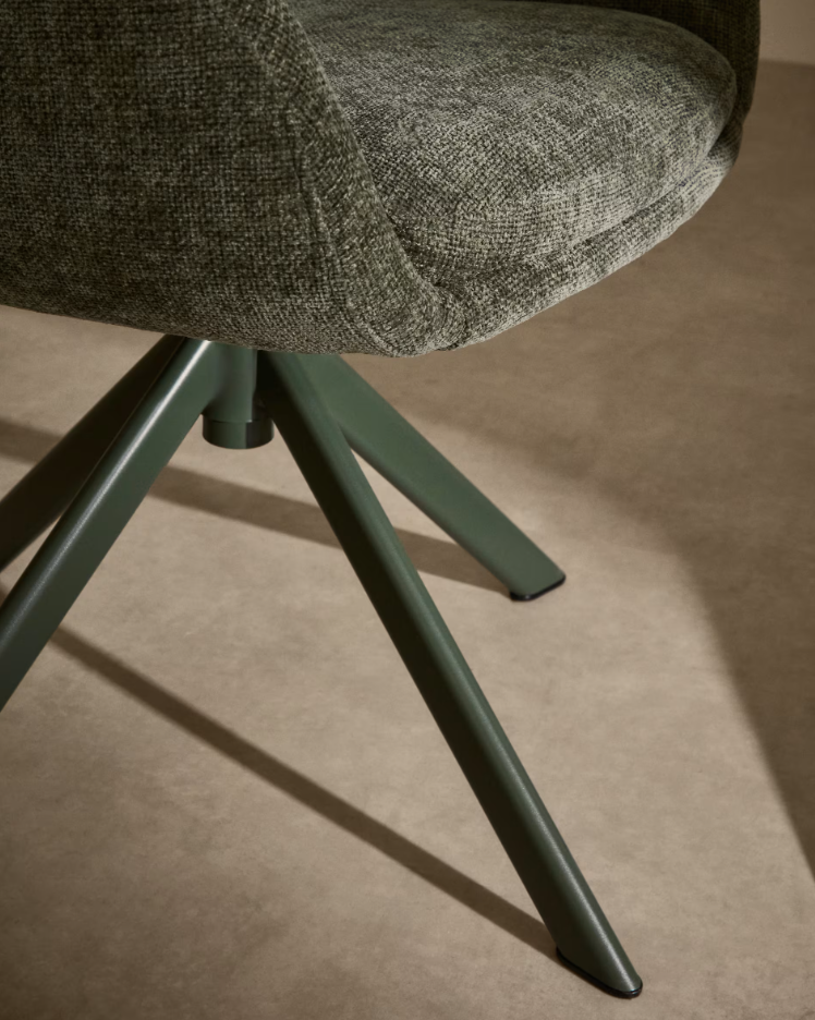 Krzesło obrotowe LEXA zielony szenil