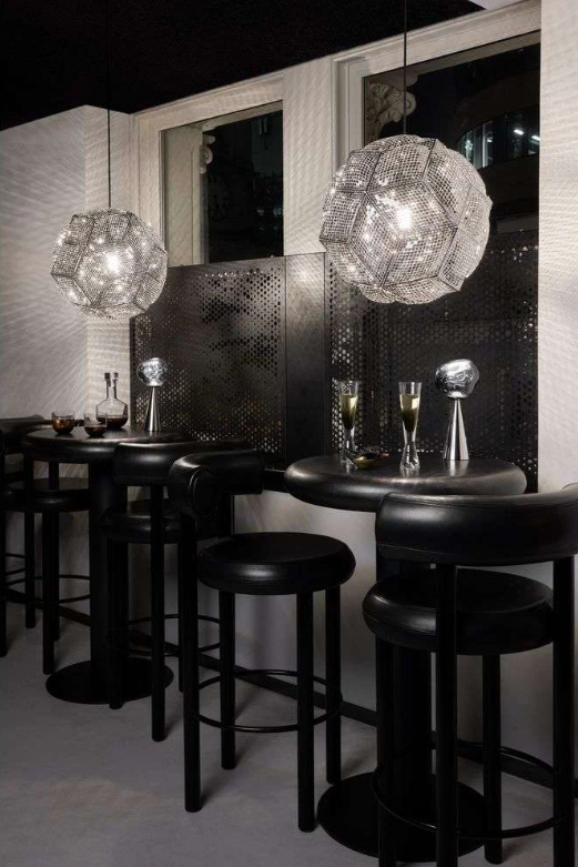 Závesná lampa PUFF strieborná