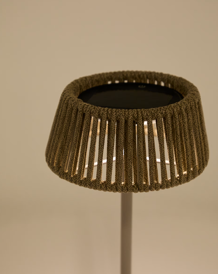 Prenosná lampa ALDET hnedo-sivá šnúra