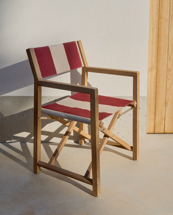 Folding chair of Vilara Bordo-Bega with an acacia base