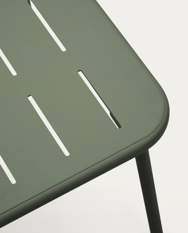 Záhradný kávový stolík ZIVIA zelená oceľ