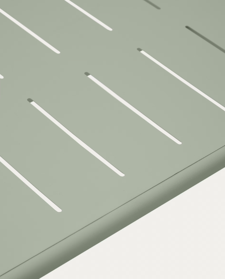 BRAI turquoise steel garden table