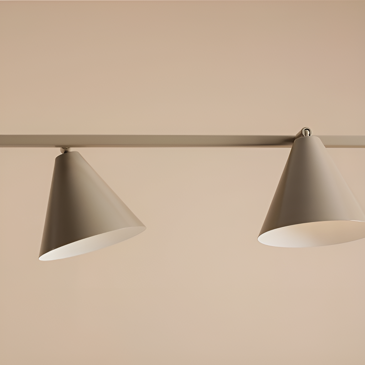 Hanging lamp forms quatro beige