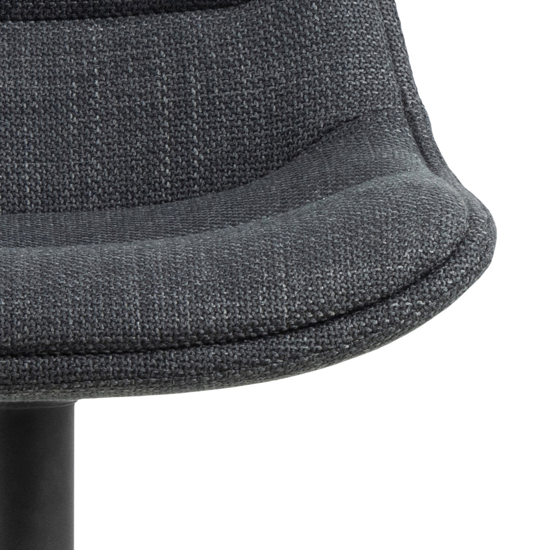 Súprava barových stoličiek ADISA šedá s čiernym podstavcom