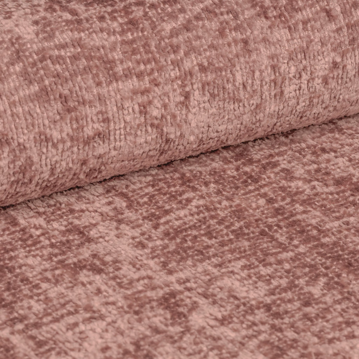 Otočný fotel CHUCK růžový šenil