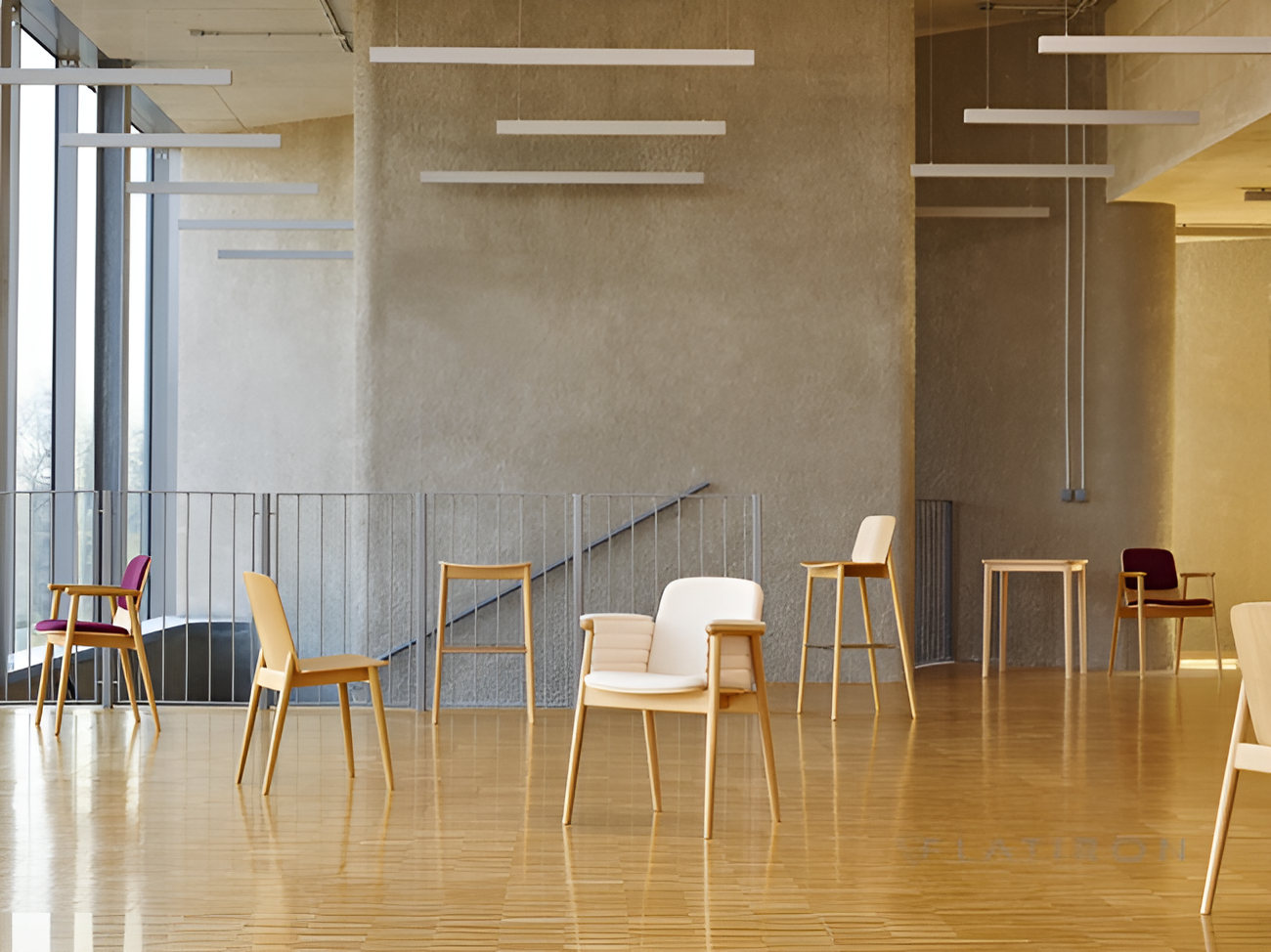 Kreslo s opierkami PROP B-4398 čalúnené