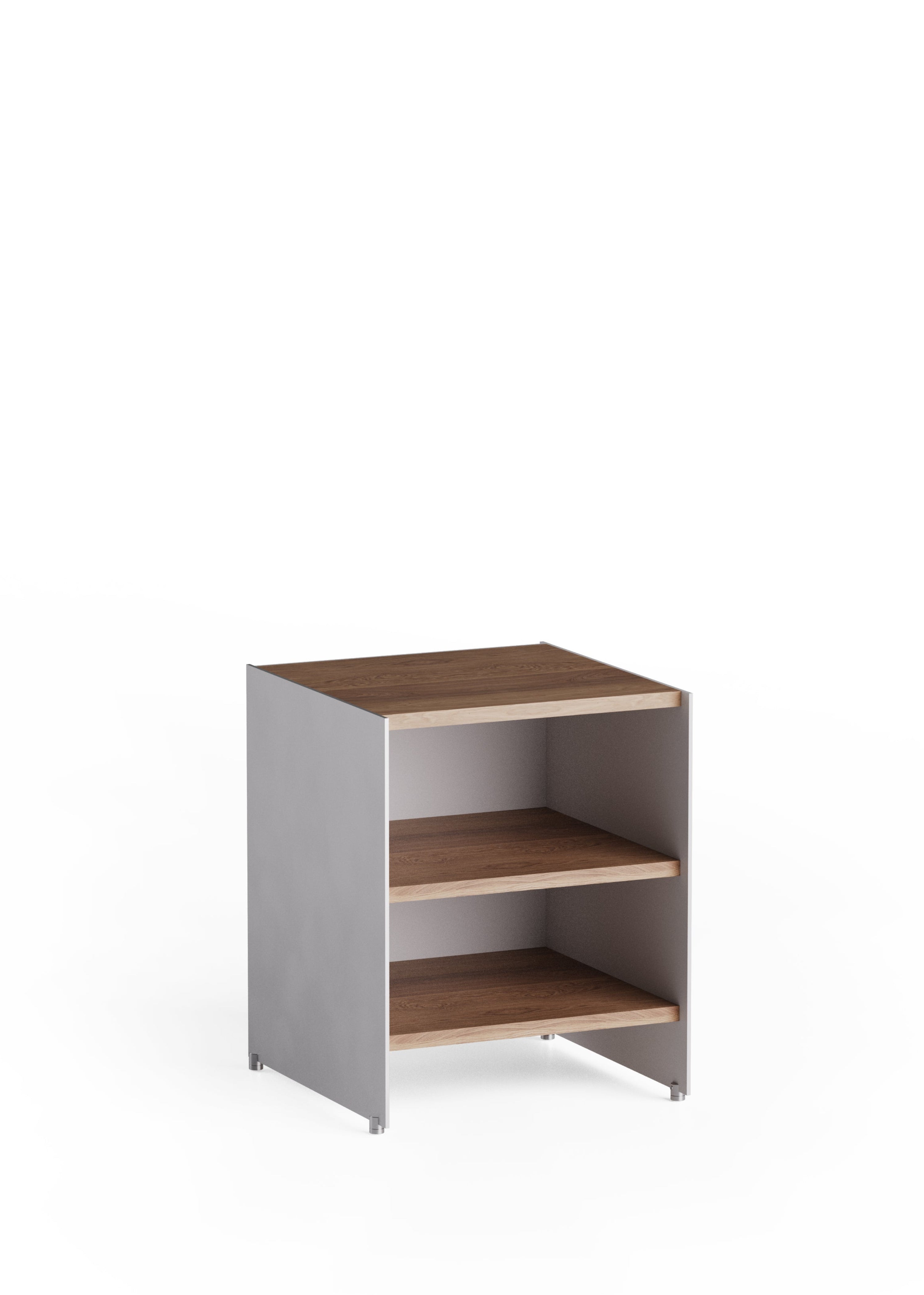 Skriňa ALOOX 40 z dubového dreva s hliníkovým povrchom