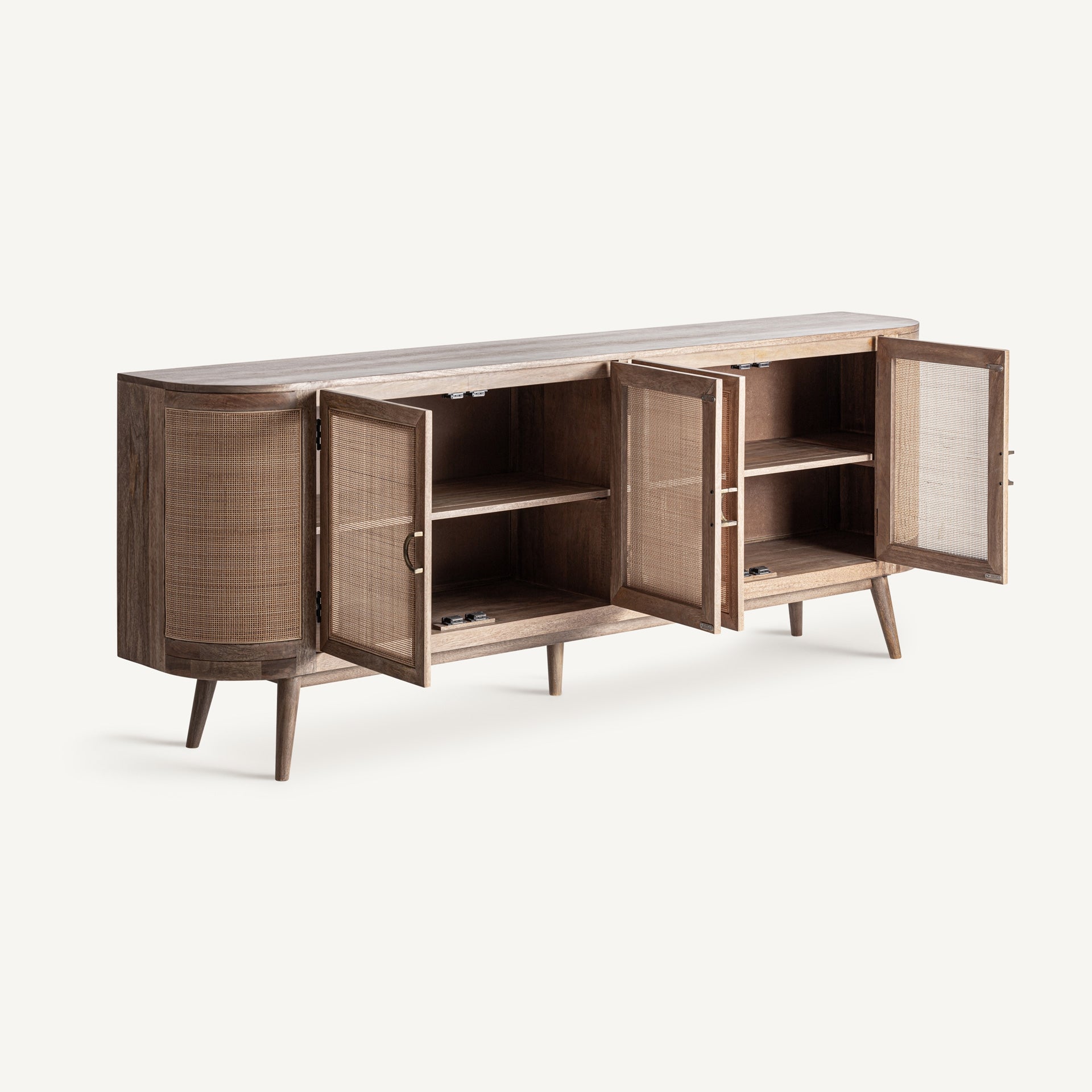 3-Door BECKLEY Chest of Drawers Mango Wood