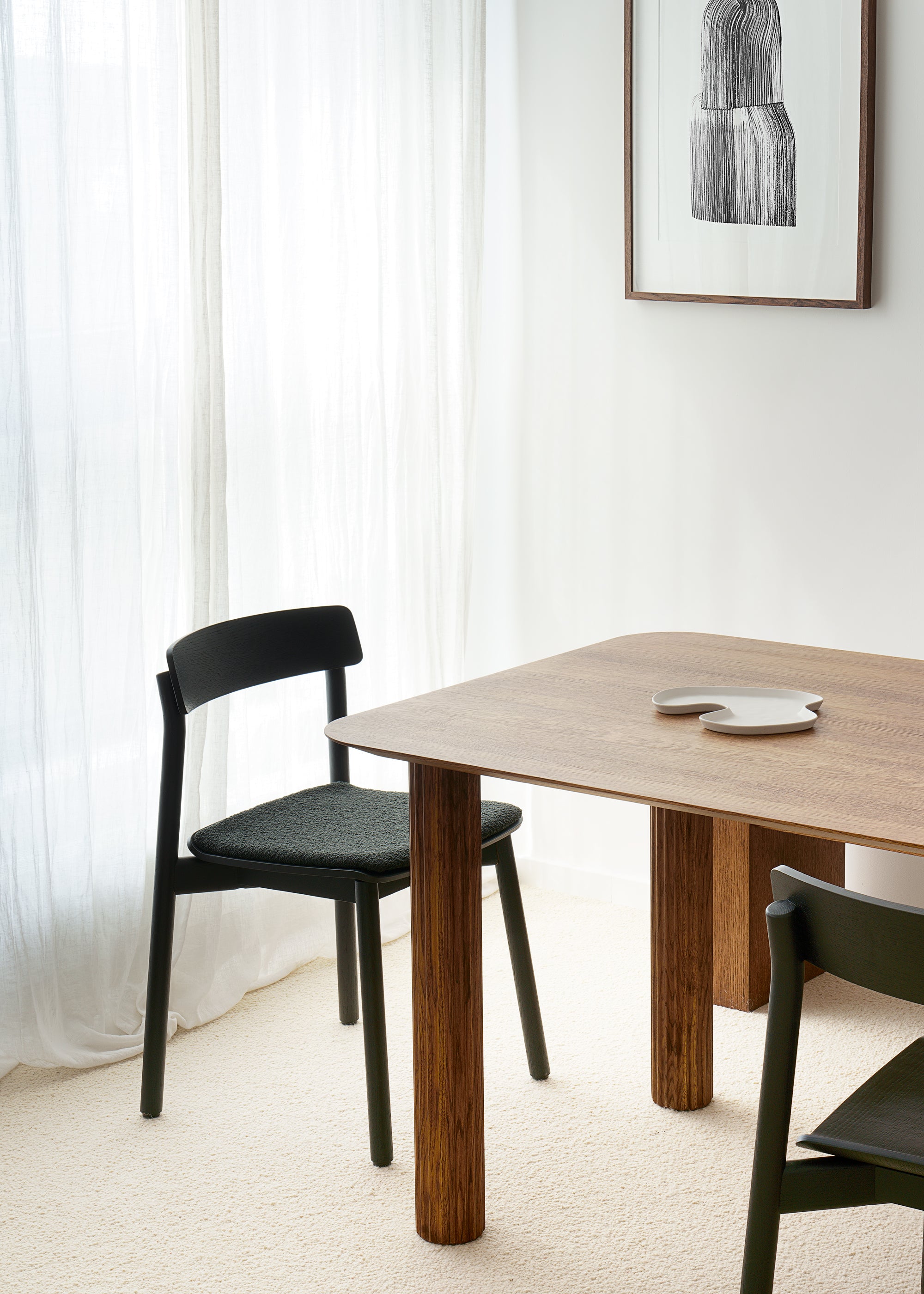 ARCHE SOFT chair black oak wood