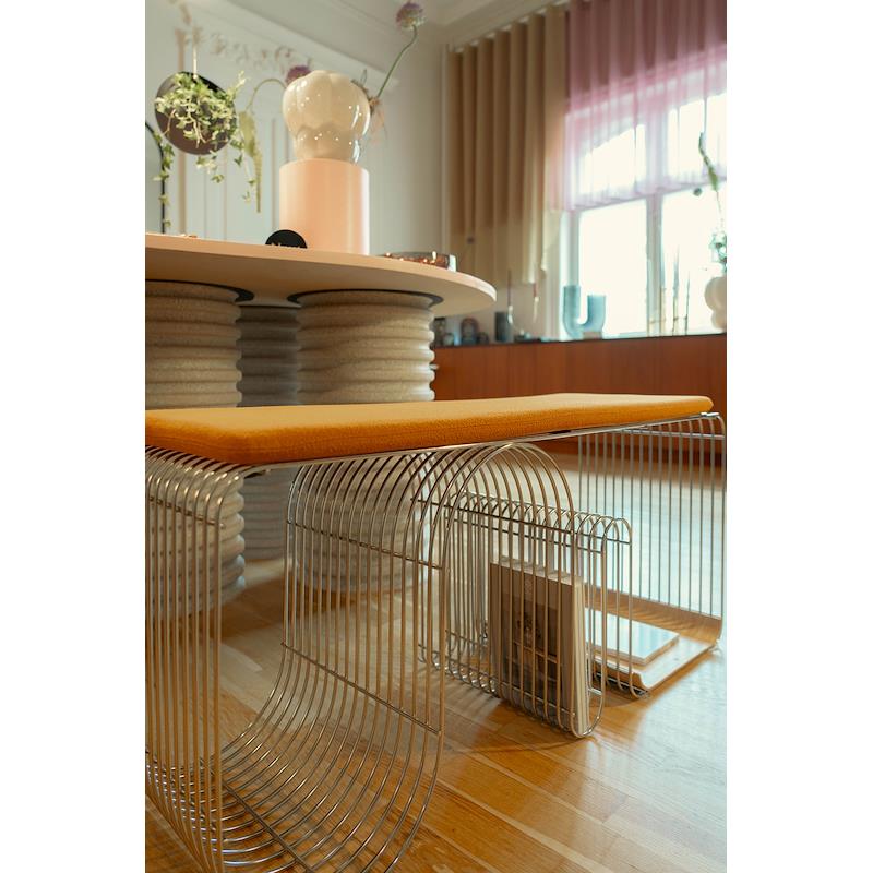 CURVA Seat Cushion Brown Bouclé