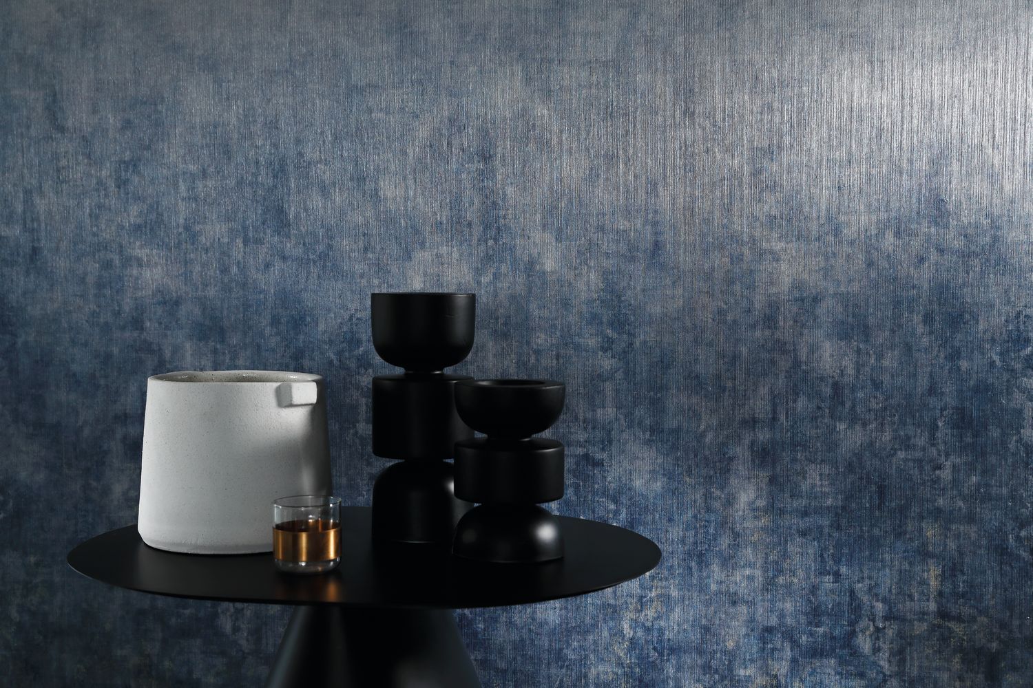 Textilná nástenná dekorácia imitujúca plátno GALLICA modrá