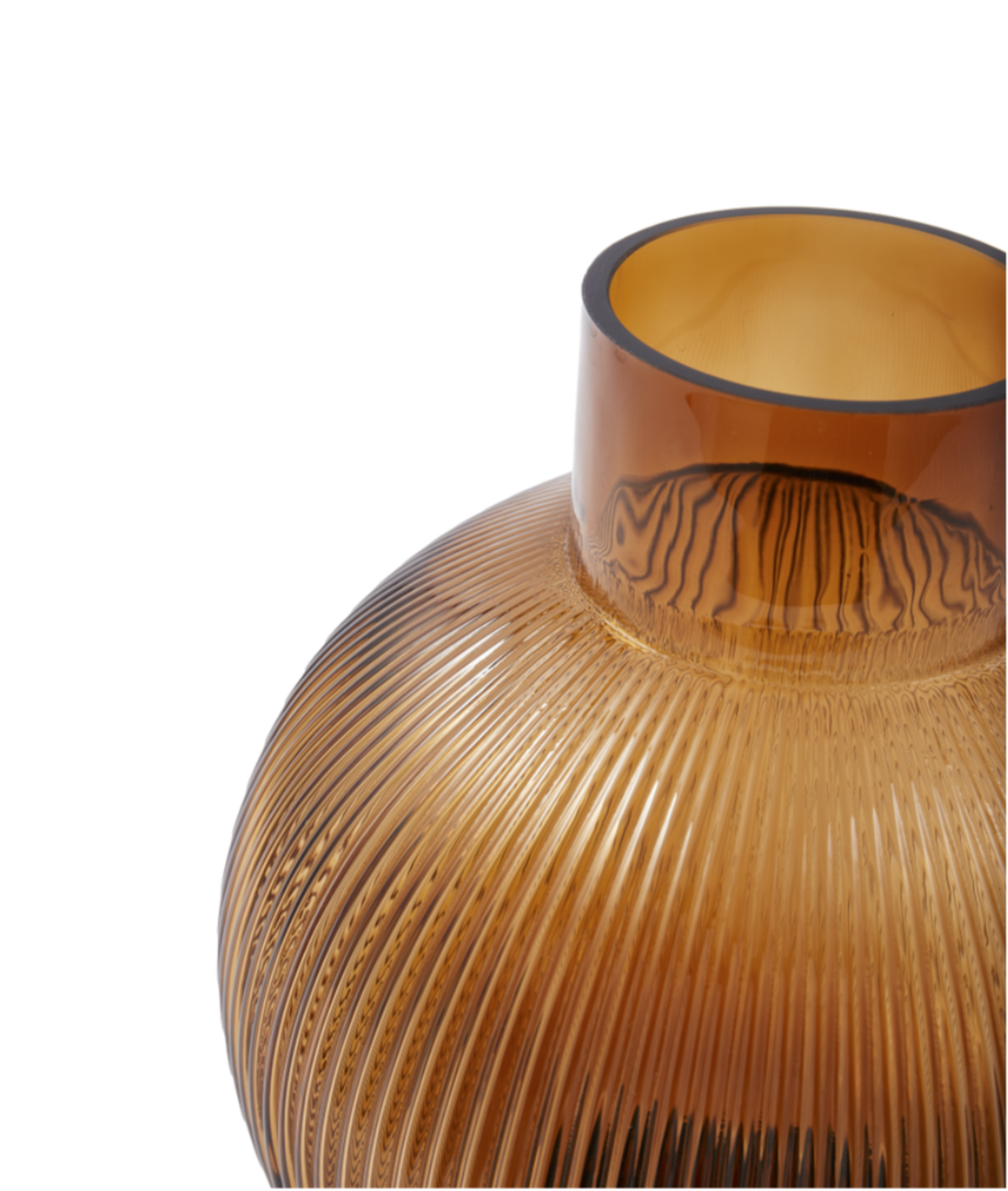 HOT AIR BALLOON vase dark brown