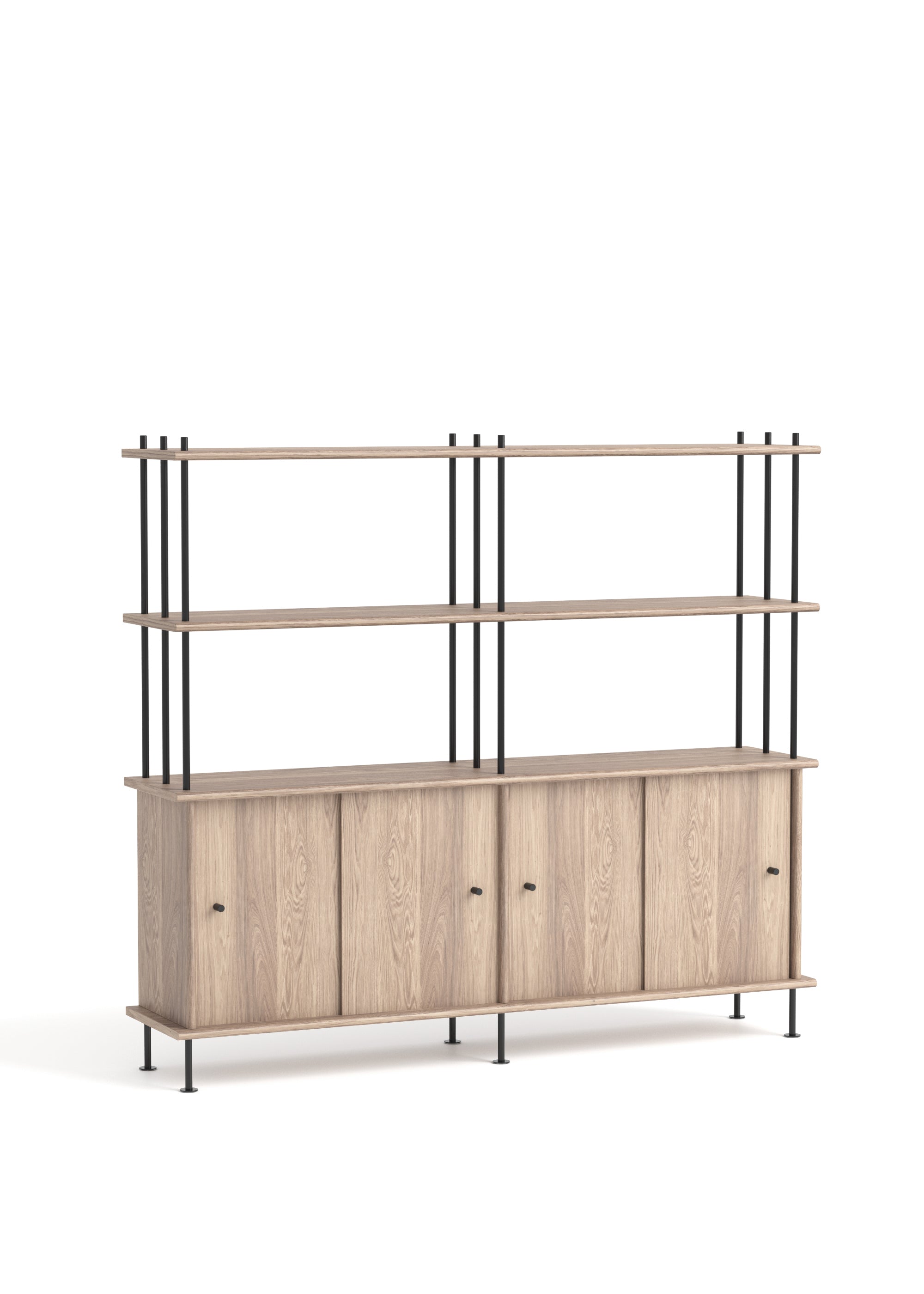 BAVA Cabinet 160 Bleached Oak Wood