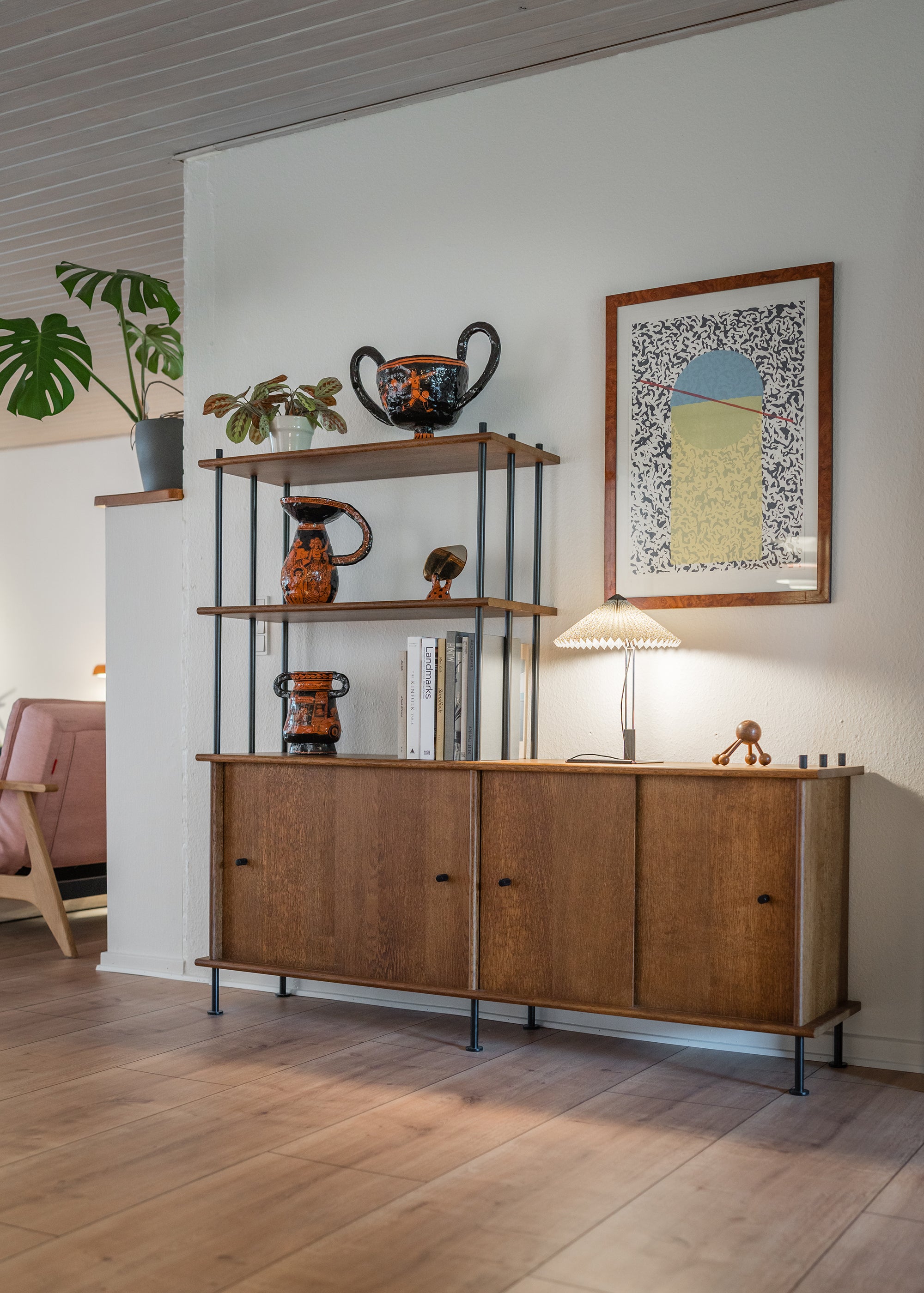 BAVA Cabinet 160 Bleached Oak Wood