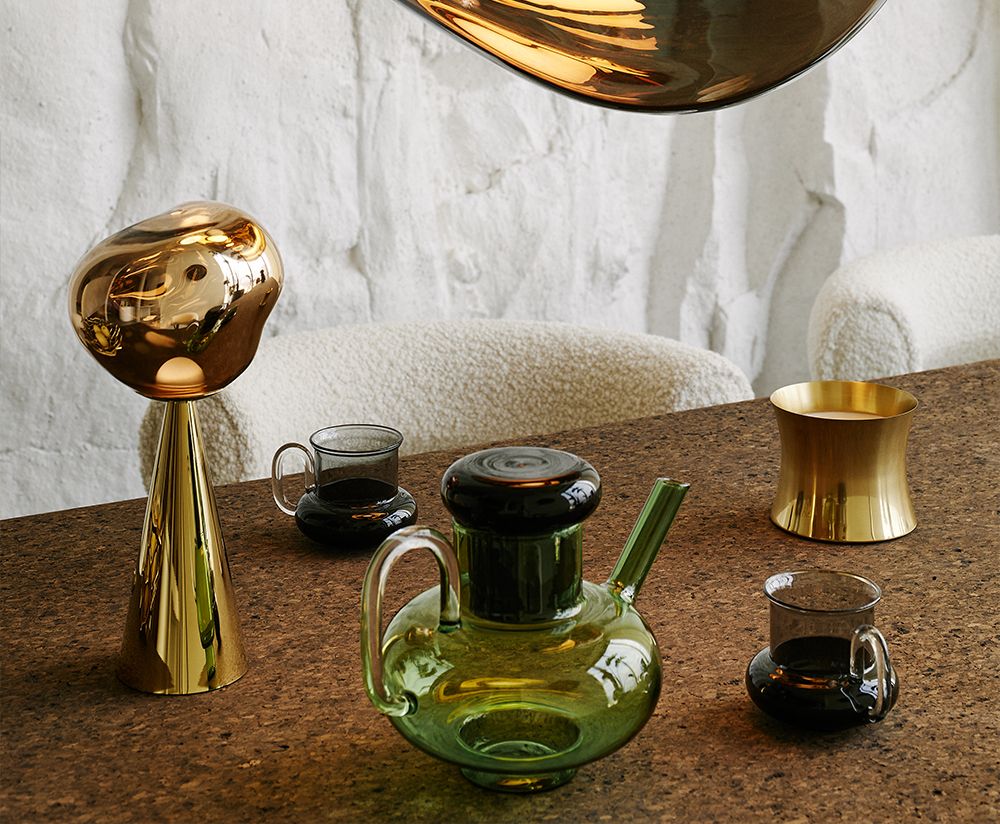 Čajník BUMP čierno-zelené sklo