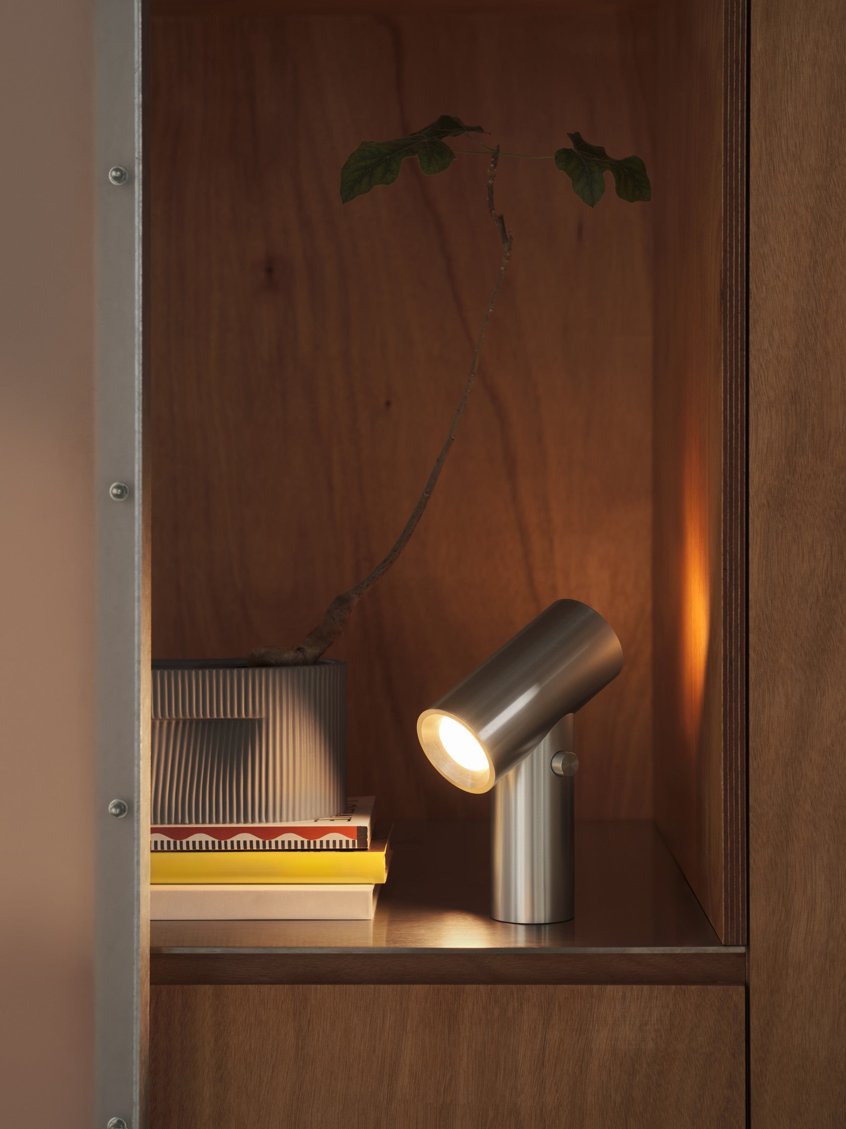 Lampa przenośna BEAM polerowane aluminium