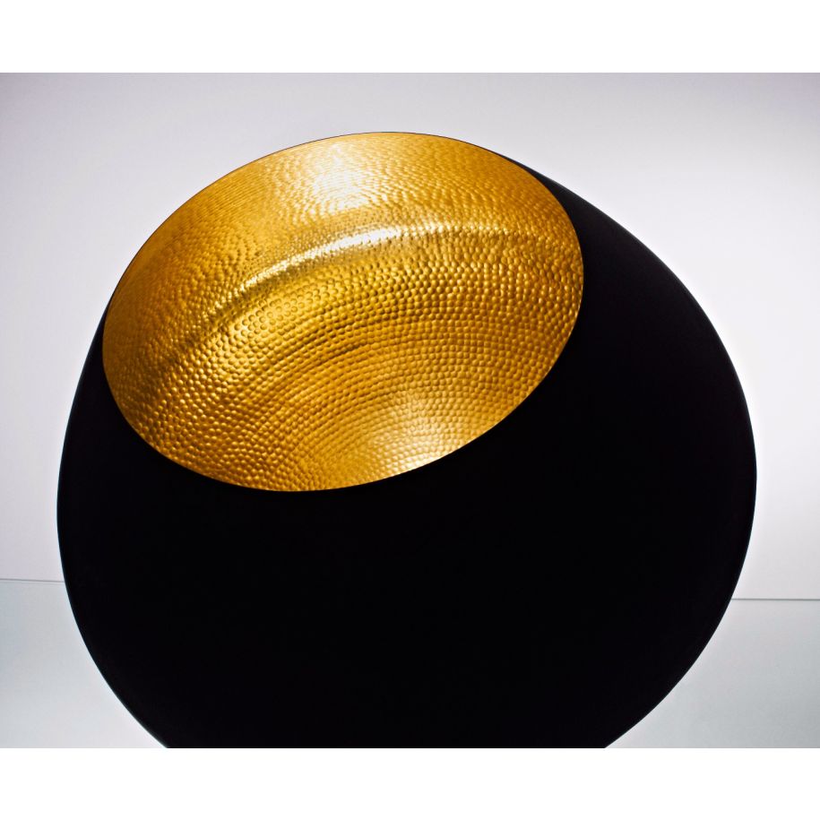 Závesná lampa BEAT čierna s medenou