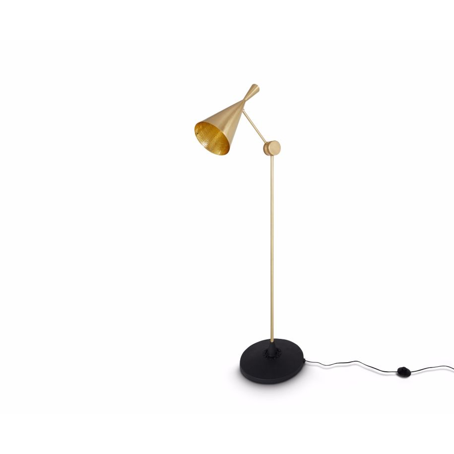 Podlahová lampa BEAT zlatá