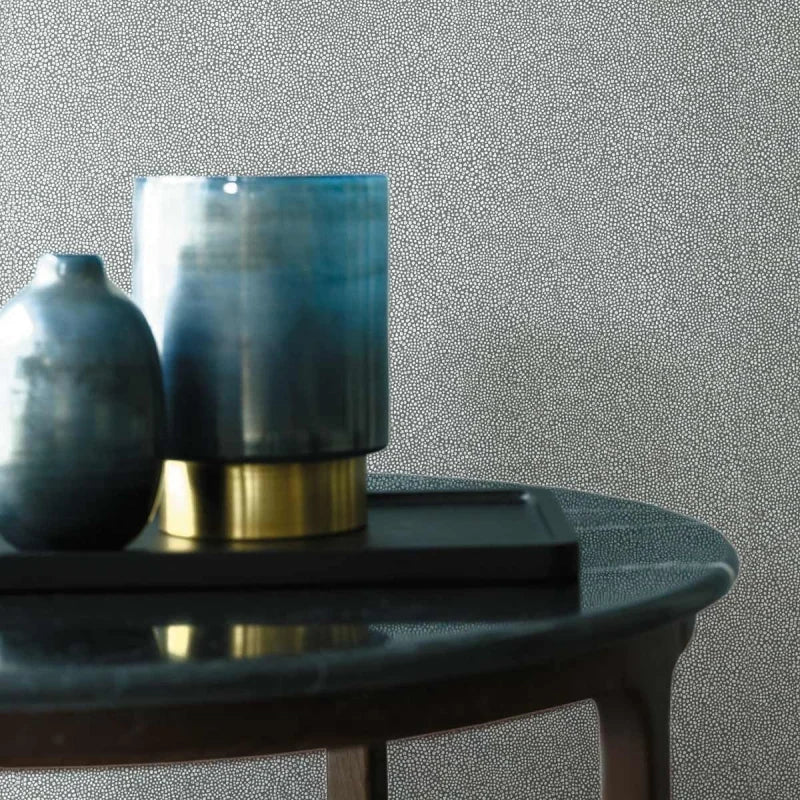 Tapeta s abstraktným vzorom bodiek BOLINGER - DORE biela so zlatou