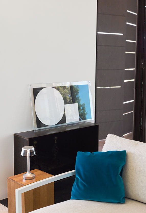 Lampa przenośna BON JOUR UNPLUGGED biały z transparentnym abażurem