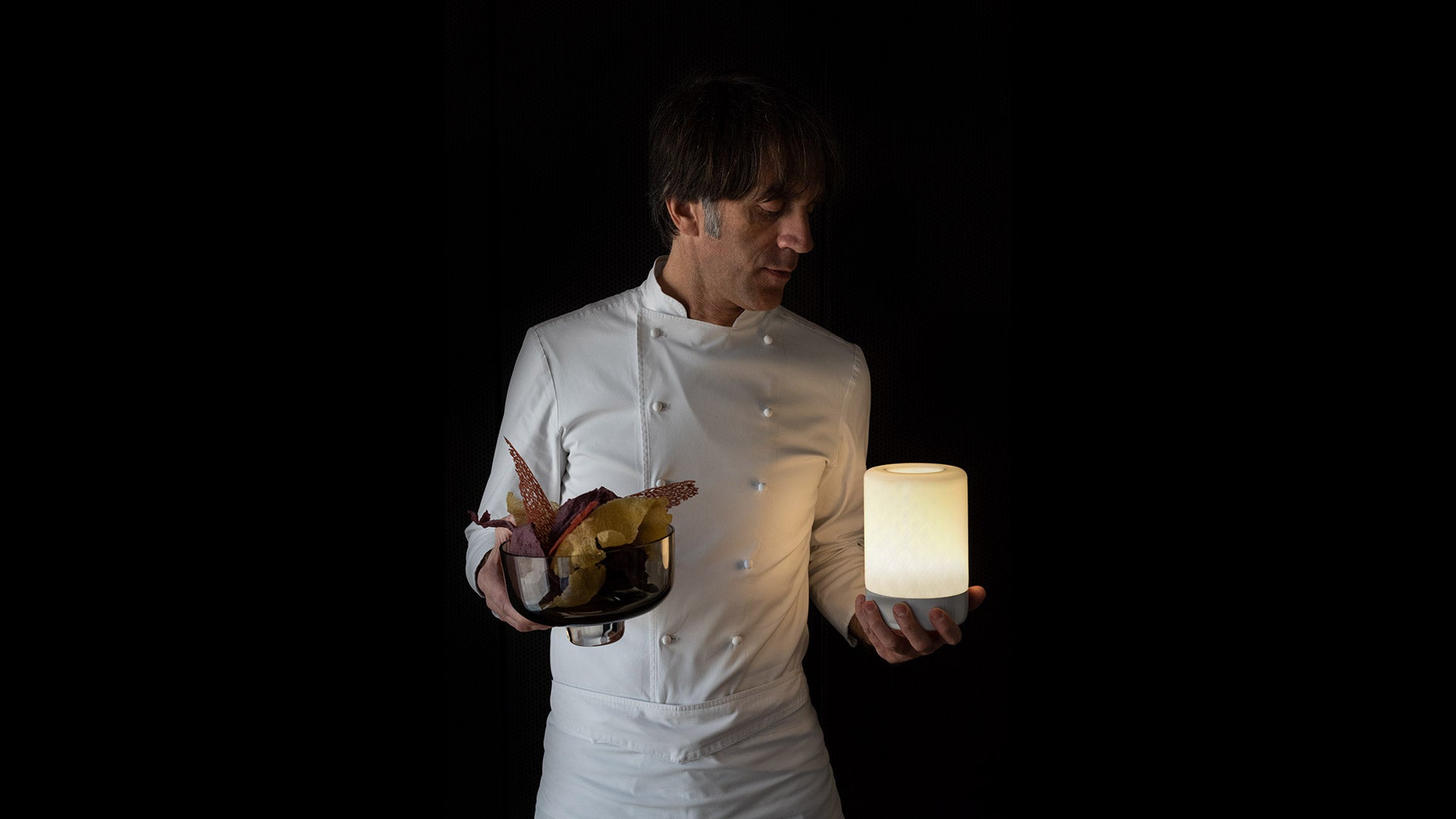 Lampa przenośna BONTA BOWL biały z turkusowym