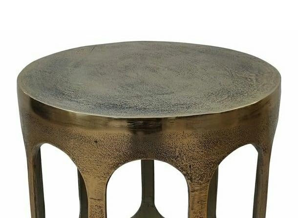 DU PONT side table antique gold