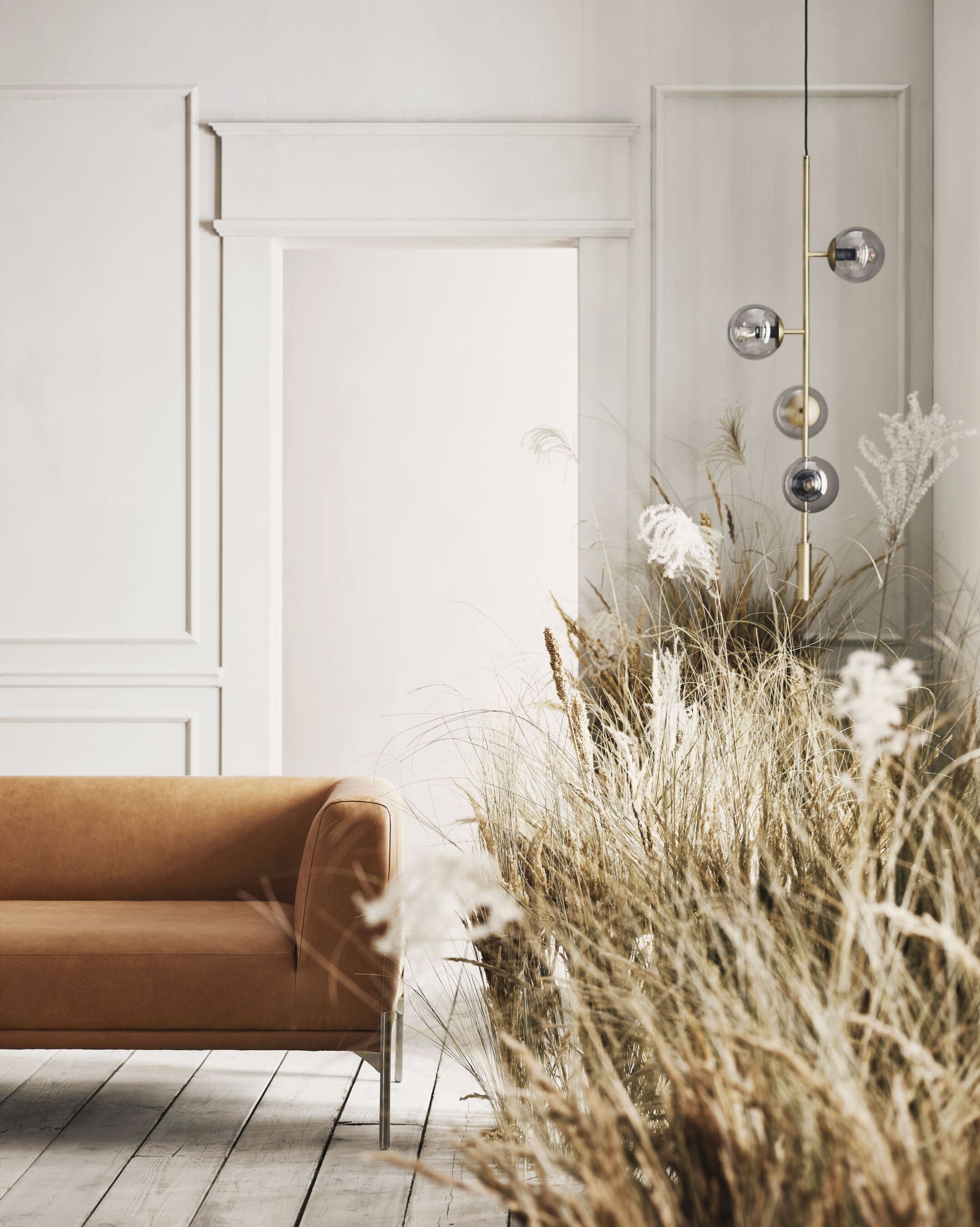 Hanging lamp orb lounge black