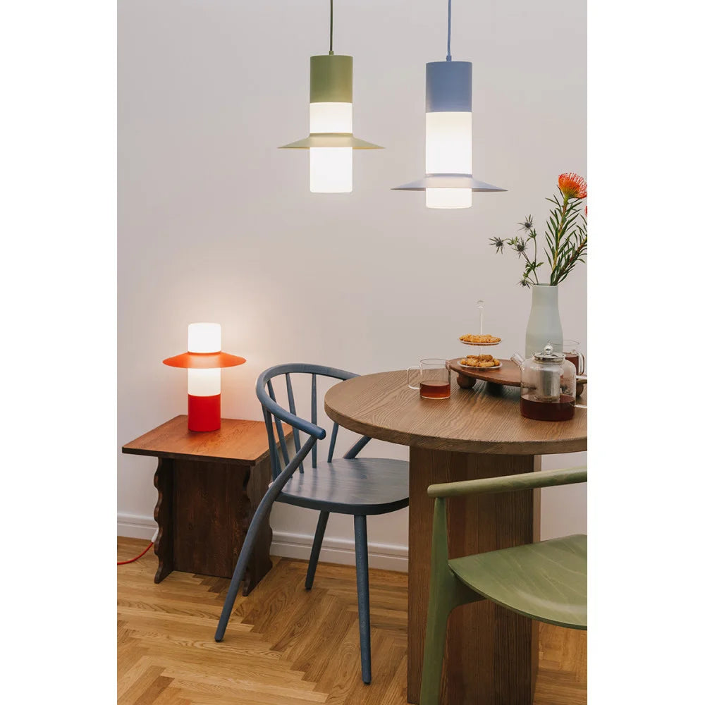 Stolná lampa CAPONIO biela