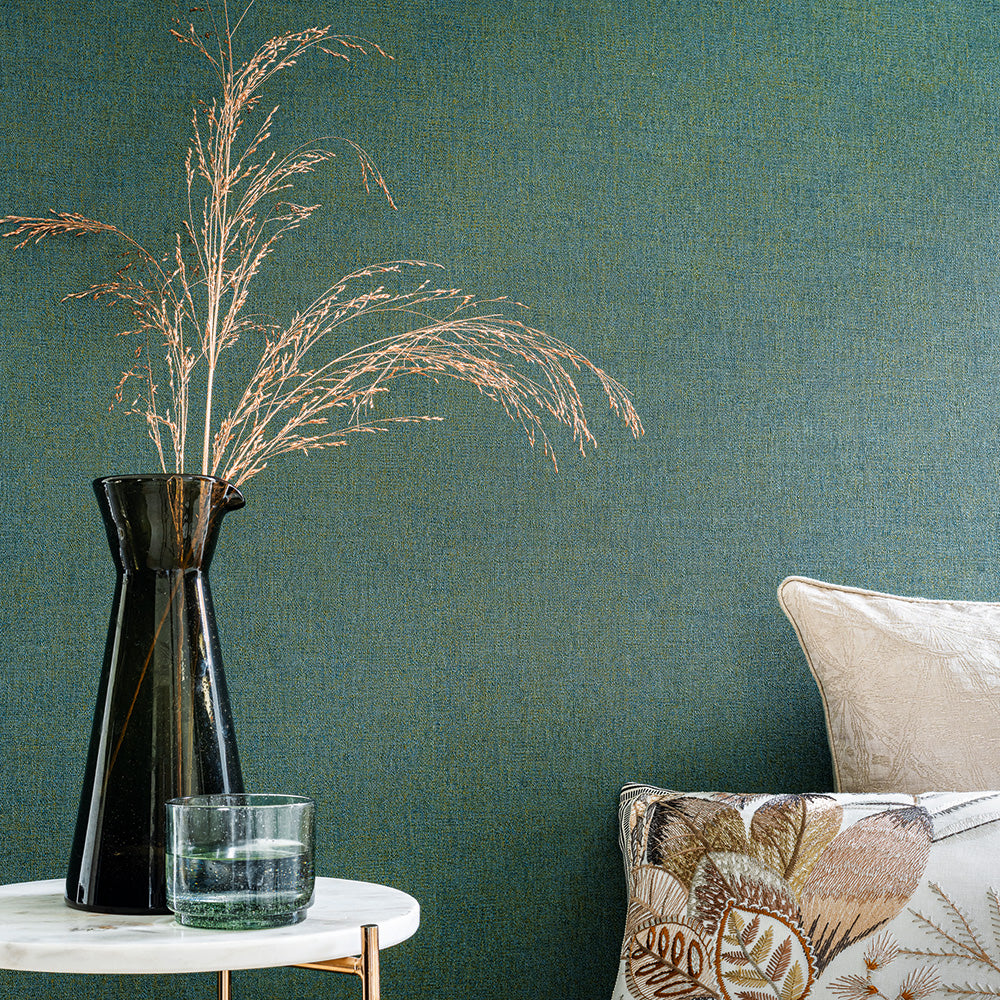 Tapeta so štruktúrou napodobňujúcou plátno RHODIUM - ORAGE tmavo šedá