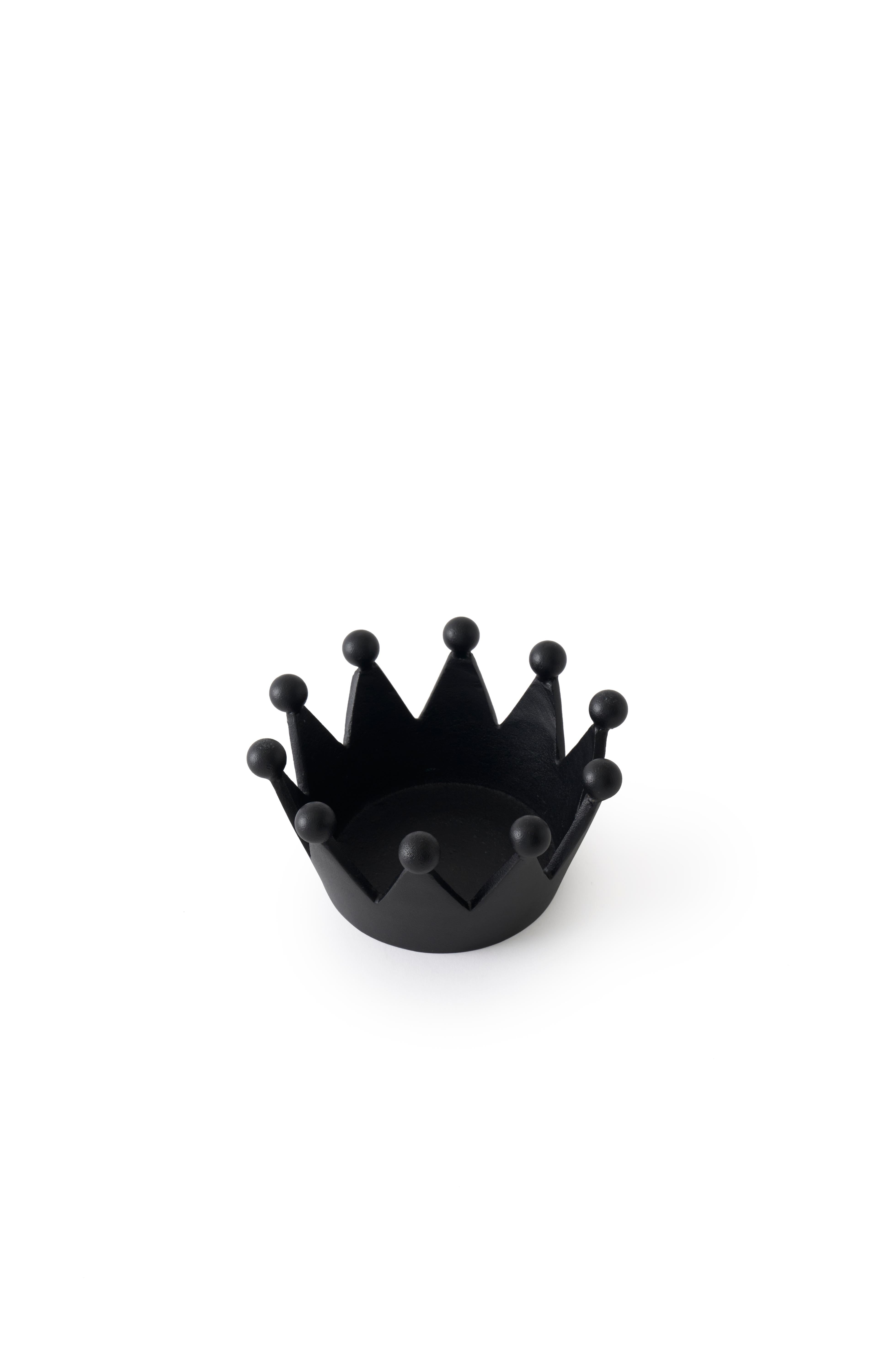 Dekorácia CAST CROWN čierna