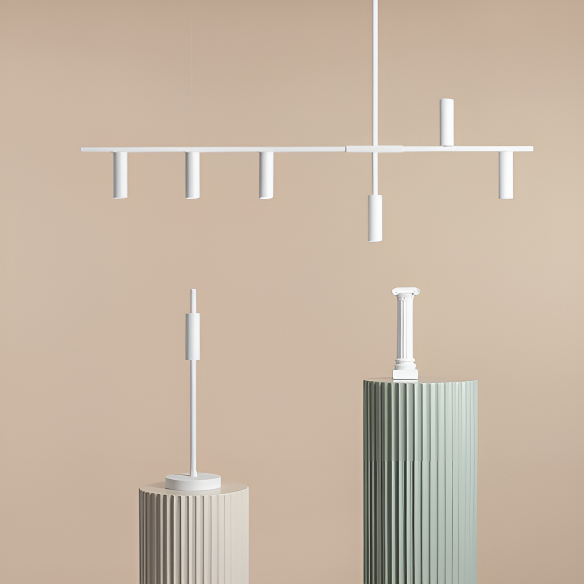 White Trevo hanging lamp