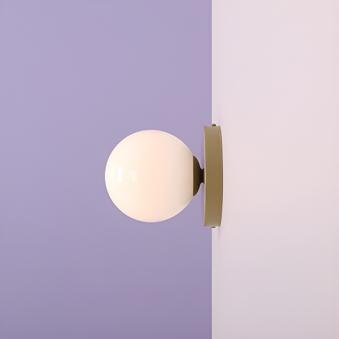 Nástenné svietidlo BALL DUO pistáciové