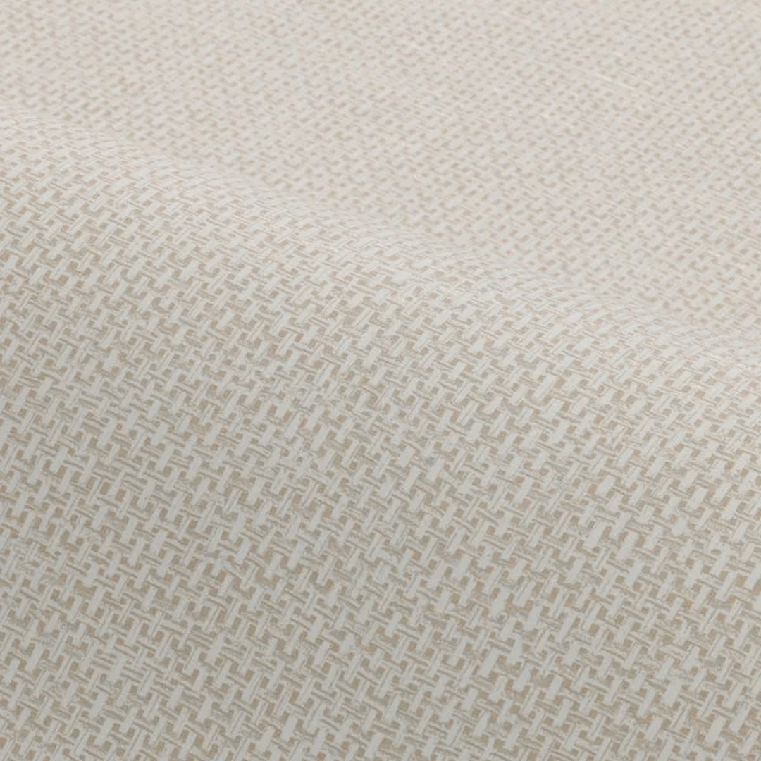 Structural wallpaper imitating raffia VANNORA - IVORY light beige