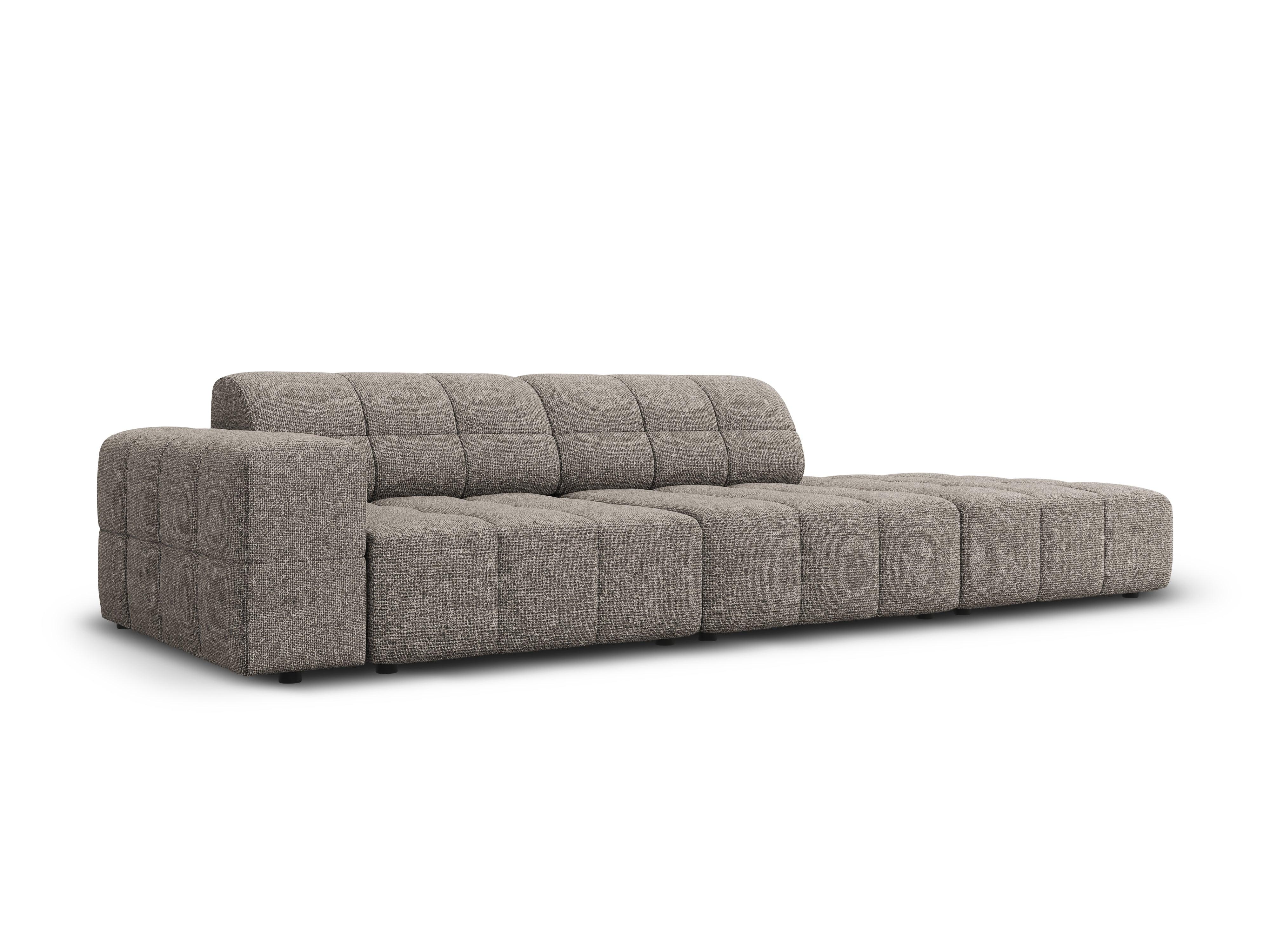 Sofa right 3 seater CHICAGO grey chenille Cosmopolitan Design Eye on Design