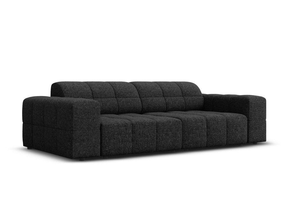 CHICAGO 3-seater sofa black chenille Cosmopolitan Design Eye on Design